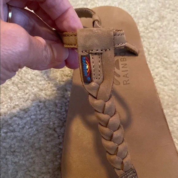 Rainbow Women's Tan Braided Sandals - Picture 3 of 7